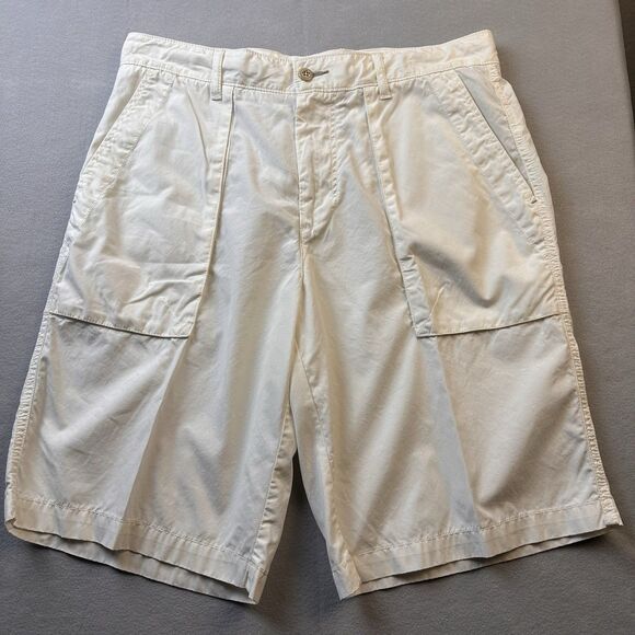 Tommy Bahama Other - Tommy Bahama Off White shorts Safari Resort Beach Vibes RELAX 10" length Size 34